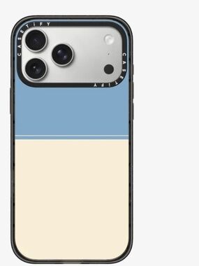stripes blue and beige - iPhone 17 pro max